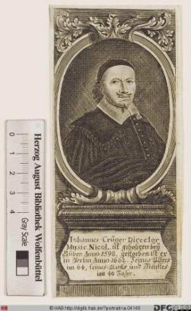 Bildnis Johann Crüger (Krüger)