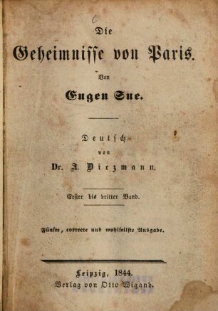 Die Geheimnisse von Paris, 1/3