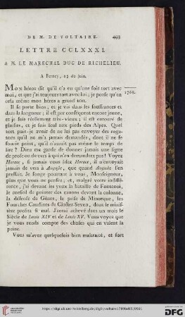 (Lettre CCLXXXI - CCXC)