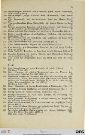 Glas (Nr. 518-639)