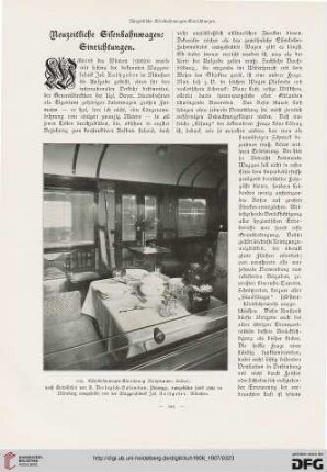 Neuzeitliche Eisenbahnwagen-Einrichtungen