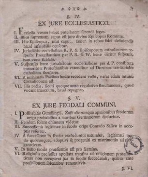 § IV. Ex jure ecclesiastico