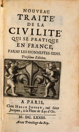 Nouveau Traité de la civilité en France