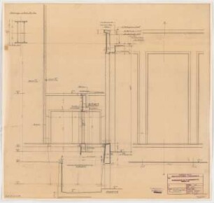 I.G.-Farben, Frankfurt/Main Verwaltungsgebäude: Ausstellungshalle, Details 1:20