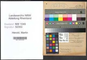 Entnazifizierung Martin Herold , geb. 14.11.1896 (Historiker)