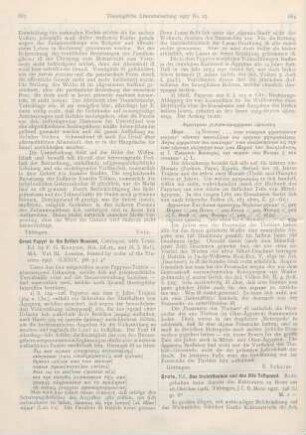 684-685 [Rezension] Grafe, Ed., Das Christentum und das Alte Testament. Rede