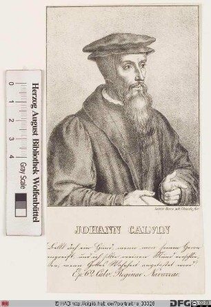Bildnis Johannes Calvin (eig. Jean Cauvin)