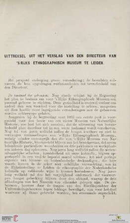 Uittreksel uit het Verslag van den directeur van's Rijks Ethnographisch Museum te Leiden