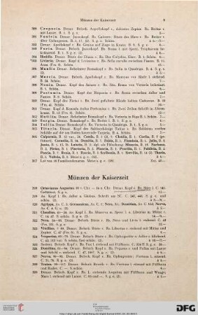 Münzen der Kaiserzeit (Nr. 318-372)