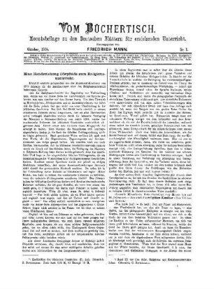 15: Vom Büchertisch - 1905/1906