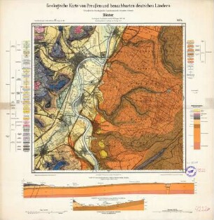 [4222] Höxter, Geologische Karte von Preußen und benachbarten deutschen Ländern