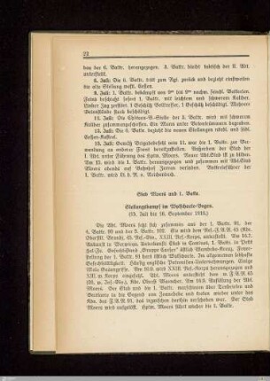 Stab Moers und 1. Battr.: Stellungskämpfe im Wytschaete-Bogen