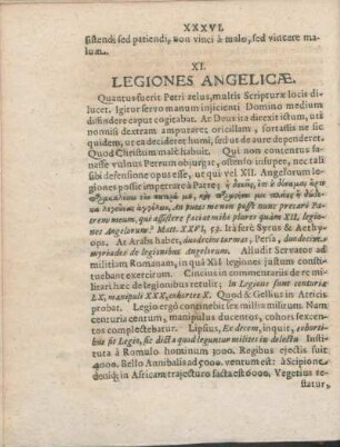 XI. Legiones Angelicæ.