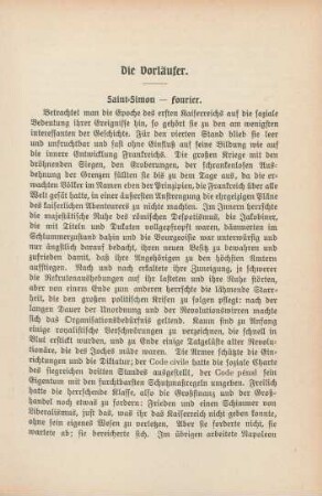 Die Vorläufer.