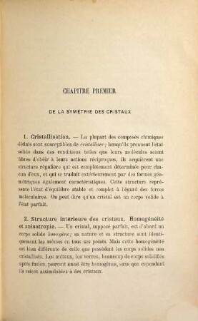 Eléments de cristallographie physique