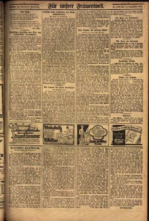 Zweite Ausgabe vom Donnerstag, den 16. Dezember 1926.