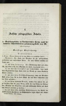 Erziehungslehre in katechetischer Form, nach bewährten Schriftstellern zusammengestellt : (Fortsetzung)