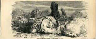 Grafik "Skelett eines Marodeurs, getödtet in einem Kohlfelde"