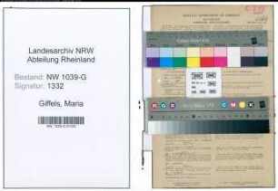 Entnazifizierung Maria Giffels , geb. 04.02.1897 (Lehrerin)