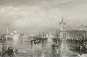 Venice - The Dogana : Willore, Venice - The Dogana, Radierung