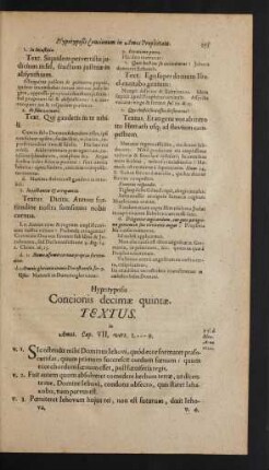 Concionis decimae quintae.
