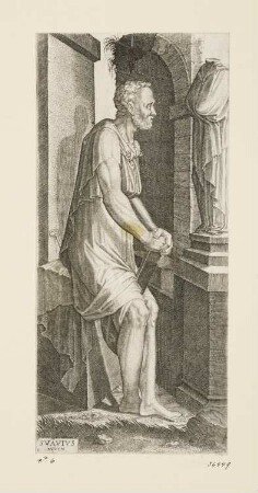 Heiliger Petrus, Blatt 11 der Folge "Christus, zwölf Apostel und heiliger Paulus"