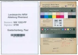 Entnazifizierung Paul Goetschenberg , geb. 12.02.1892 (Kaufmann)