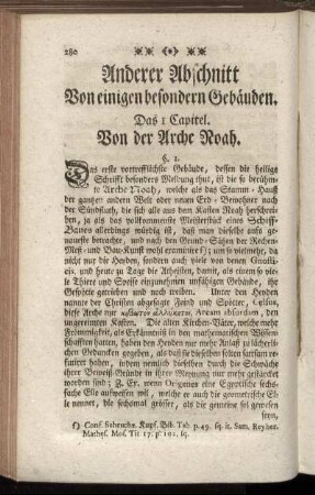 Ander Abschnitt. Von einigen besondern Gebäuden.
