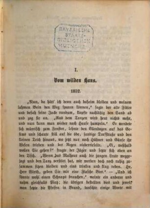 Erzählende Schriften, 9. Erzählungen eines alten Fidlers ...