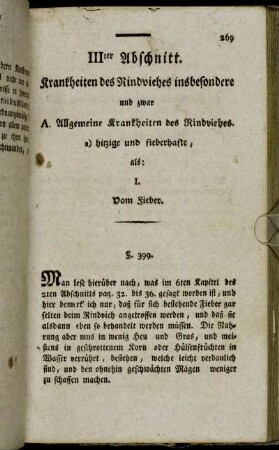 III.ter Abschnitt. Krankheiten des Rindviehes insbesondere ...