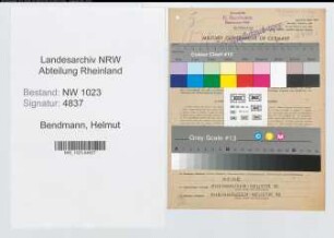 Entnazifizierung Helmut Bendmann , geb. 17.05.1908 (Angest.)