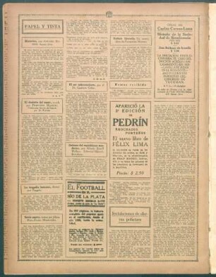 "Noticia literaria". Un nuevo libro de Fernández Moreno