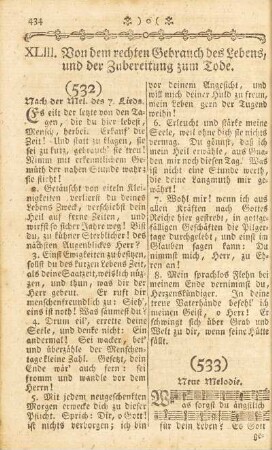 XLIII. Vondem rechten Gebrauch des Lebens und der Zubereitung zum Tode