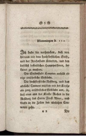 Memmingen d. ... [1. Brief]