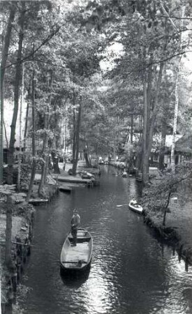 Wasseram/Fließ in Lehde in Spreewald : Grobla na Lědach