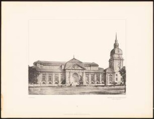 Großherzogliches Museum, Darmstadt: Hauptansicht (aus: Alfred Messel, 1912)