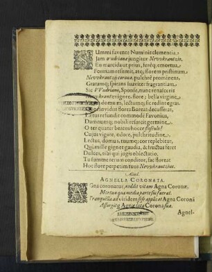 Summi favente Numinis clementia Jam wudriana jungitur Nevvkrantzio. ... [u. a.]