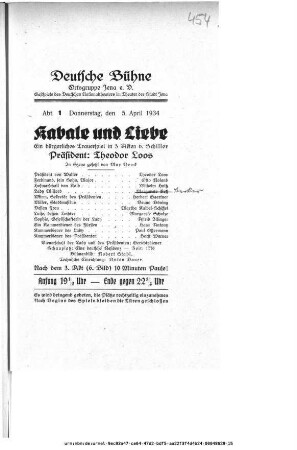 Kabale und Liebe