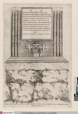 Antiquum, Ostiensi via sepulchrum marmoreum