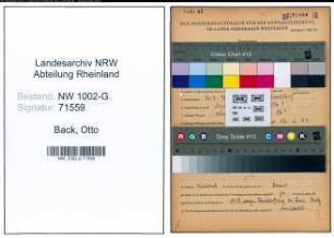 Entnazifizierung Otto Back, geb. 26.07.1892 (Kaufmann)