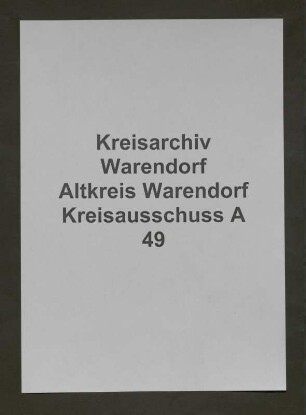 Verteilung von Staatsrenten an leistungsschwache Kreise und Gemeinden, Spez.