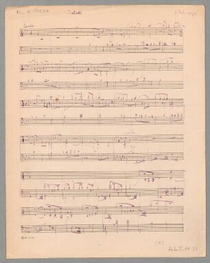 Preludes, pf, f-Moll - BSB Mus.N. 139,24 : [caption title] Prélude. // 3. Febr 1910