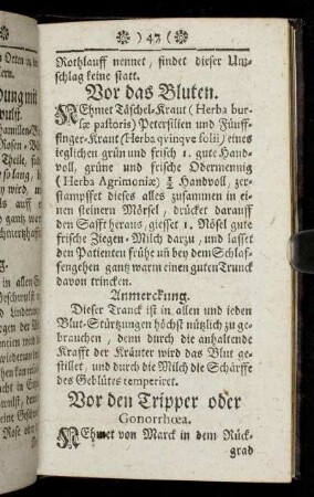 Vor den Tripper oder Gonorrhoea