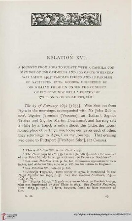 Relation XVI