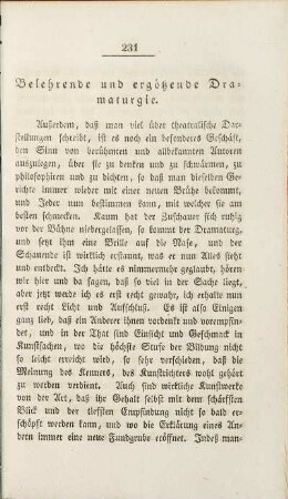 Belehrende und ergötzende Dramaturgie