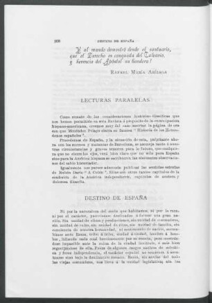 Lecturas paralelas