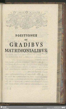Positiones De Gradibus Matrimonialibus
