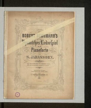 Spanisches Liederspiel : op. 74