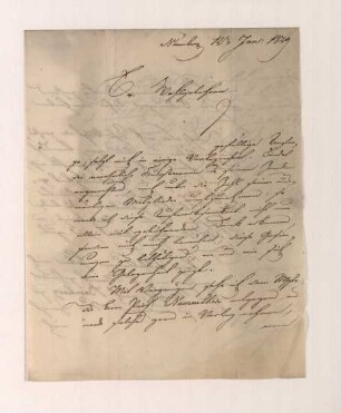 Brief von Friedrich Campe an Joseph Heller