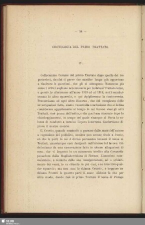 Cronologia Del Primo Trattato. IV.